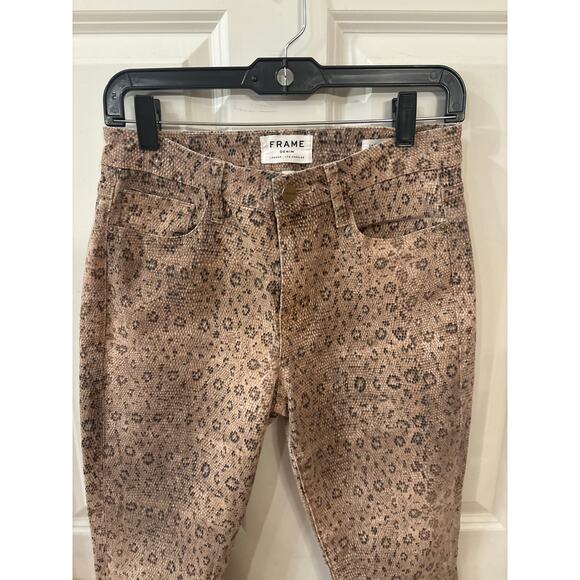 Frame Bootcut Jeans Snake Print Jeans Size 27 - Picture 3 of 8